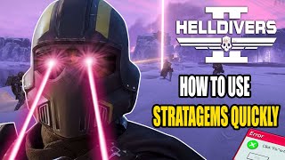 How to Use Stratagems Quickly While Moving in Helldivers 2 (PC)