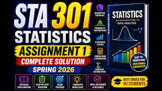 STA 301 Assignment 1 Solution Spring 2026 | sta301 assignment 1 2026