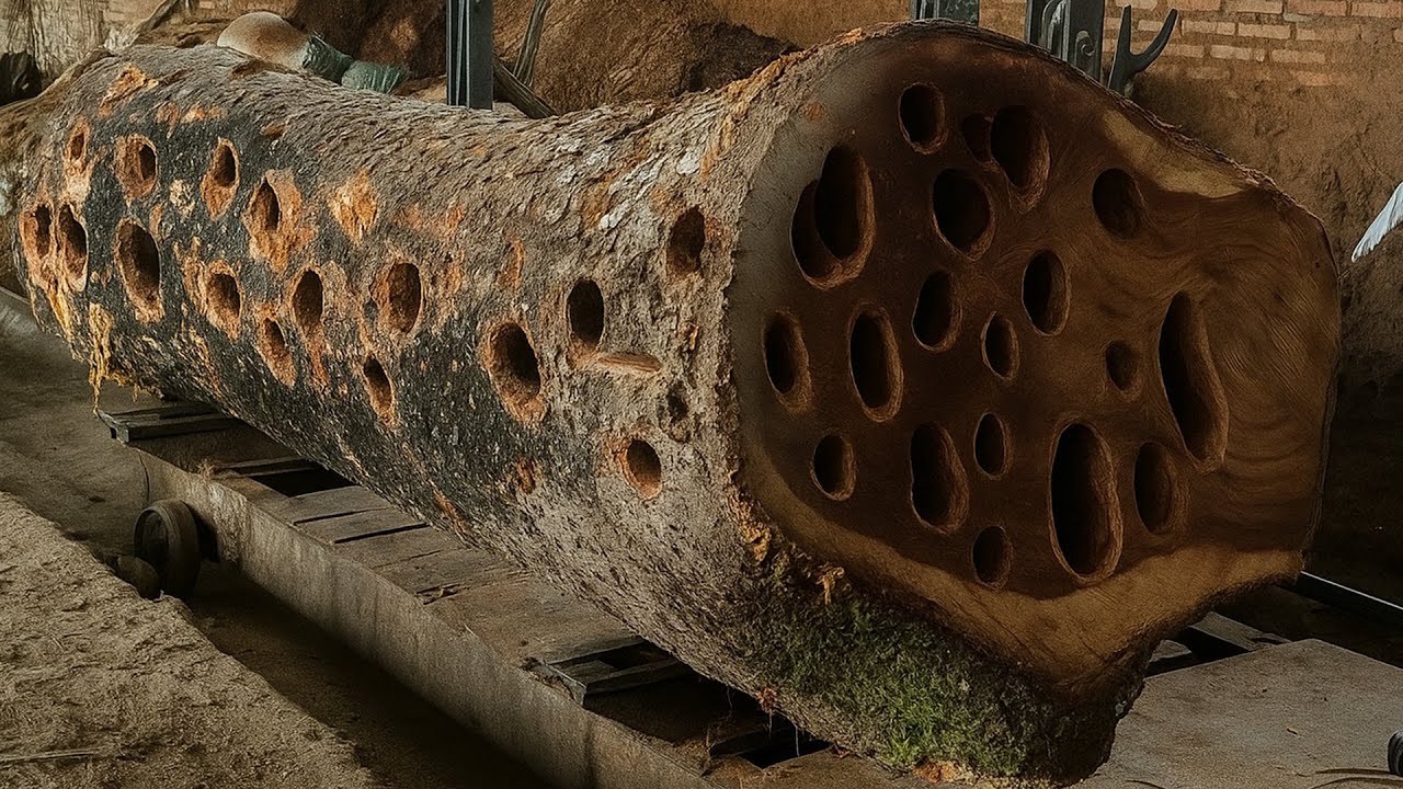 The Biggest Trembesi Wood Mystery Unveiled ‼️ Extreme Sawmill Process ...