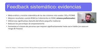 Los beneficios del uso de sistemas de feedback en psicoterapia