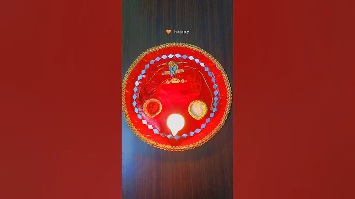 DIY THALI FOR RAKHI|THALI DECORATION #shorts #bhai #viral #thali