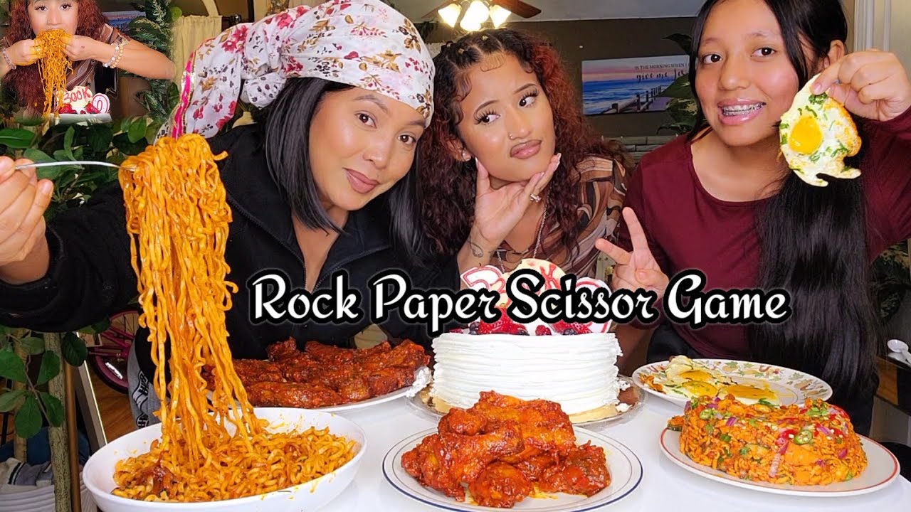 Rock paper scissors Game With My Daughter's/ Khanu Ne Dayna Molai Tha 😢/Spicy Food Challenge 