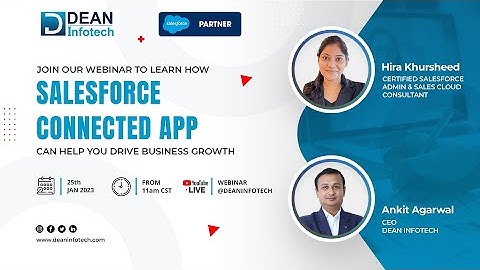 LIVE WEBINAR | INTEGRATION OF EXTERNAL APPS WITH SALESFORCE CONNECTED APPS | BY DEAN INFOTECH |