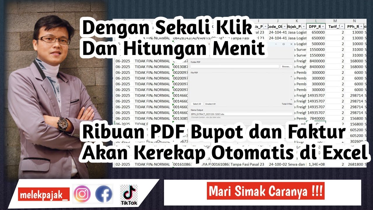 Cara Rekap Bukti Potong Unifikasi Coretax ke Excel - YouTube