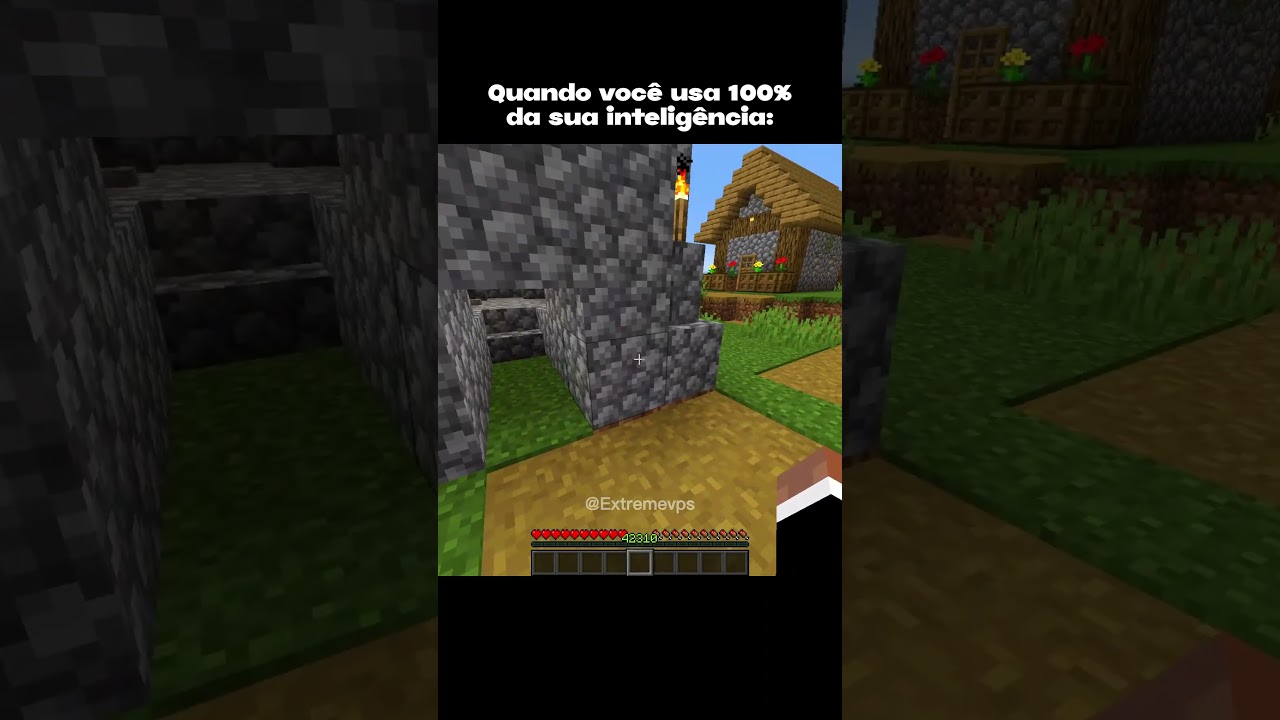 Minecraft mas você sabe usar o cérebro 🤯