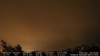 Timelapse Cam 1 - Natt til 13. september 2022