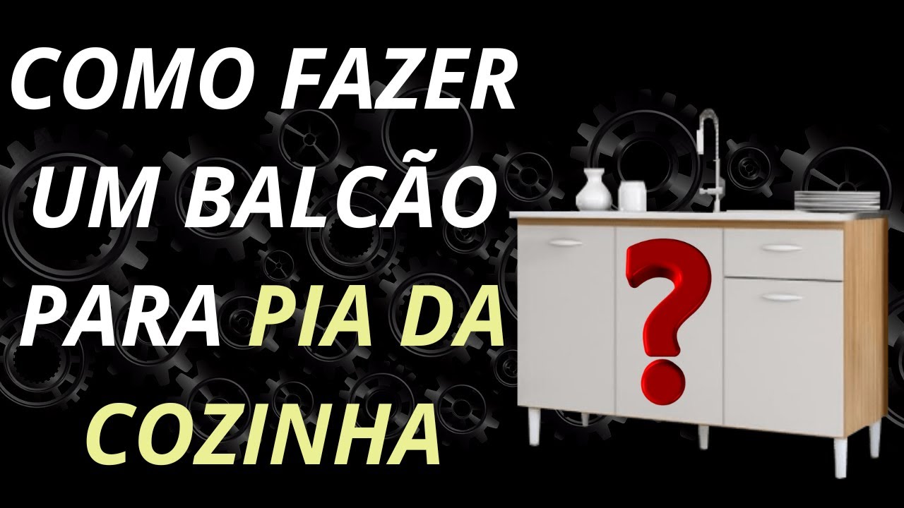 Como fazer um balcão para pia da cozinha - YouTube