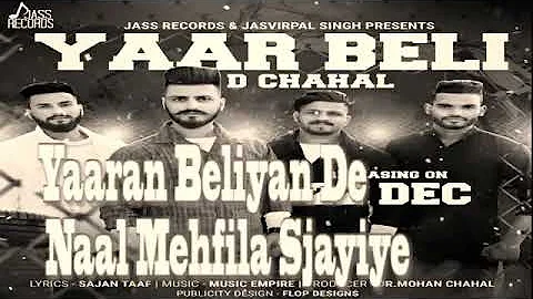 Yaar Beli - D Chahal Video -