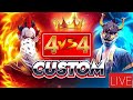 Free fire 4 vs 4  custom livebmdragonlivestreamgarenafreefire