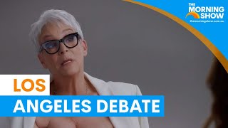 Jamie Lee Curtis and Mariska Hargitay's Los Angeles debate | The Morning Show