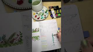 Happy December Everyone! #december #bulletjournal #gouache #art #journaling #watercolor #bujo #2022