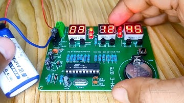 Diy Clock Kit SHE-879 With AT89C2051 Microcontroller || Six Digit Digital Electronic Clock
