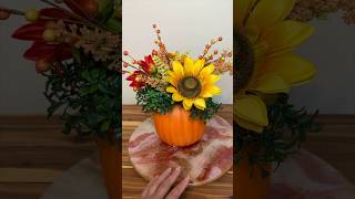 DIY Fall Flower Pumpkin