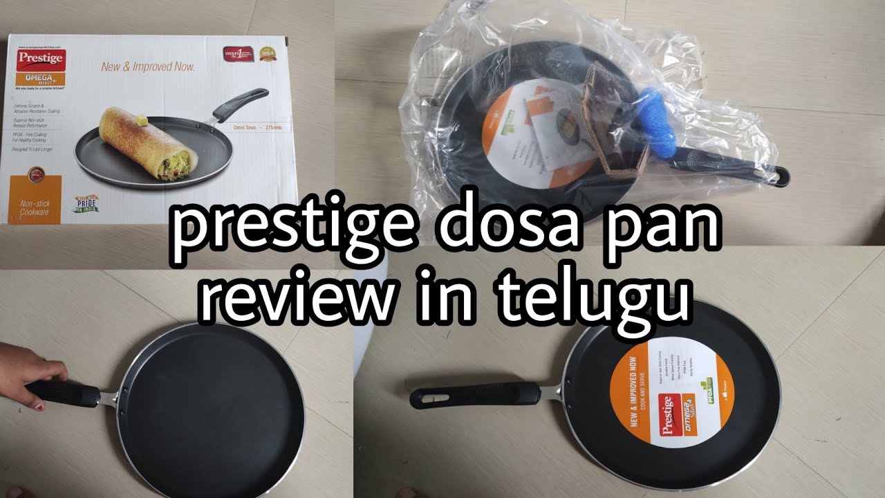 prestige dosa pan review in telugu//dosa tawa/prestige dosa pan