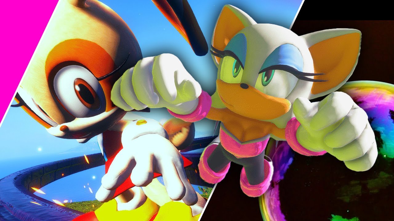 Playable Rouge the Bat / Cream in Sonic Frontiers - YouTube