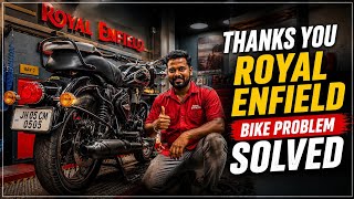 Finally Satisfied! Royal Enfield Resolved My Bike Issues ✅Indicator, Engine Noise & Staring Problem
