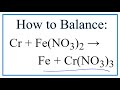 Balancing Chemical Equations Concepts