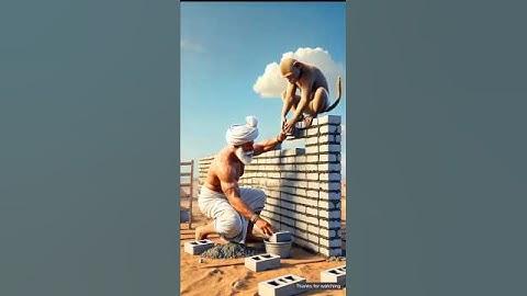 The farmer and the monkey build a house in the desert but the house is destroyed in a flood 😭 #ai