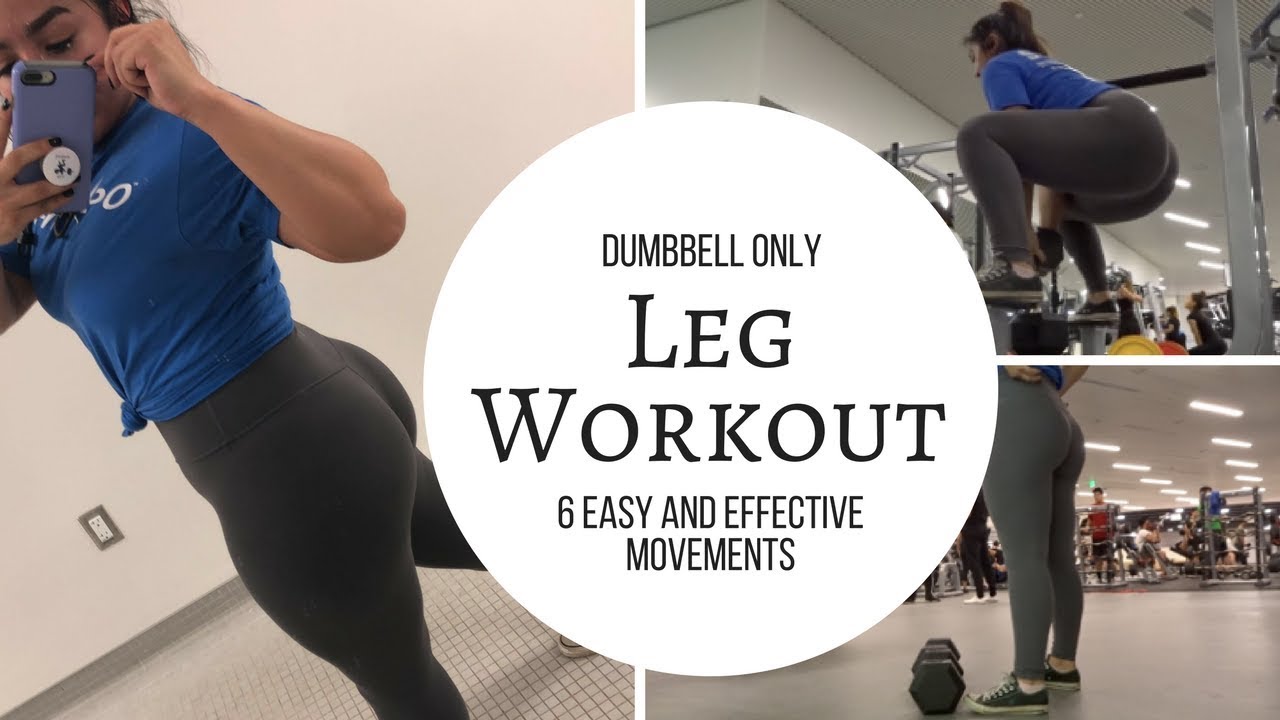 Dumbbell Only Leg Workout YouTube