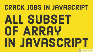 All Array Subset Javascript #58