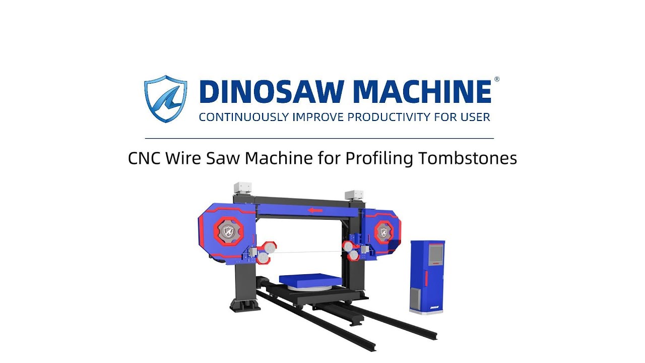 [DINOSAW] CNC Diamond Wire Saw Cutting Machine for Tombstones | YXSJ ...
