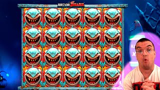 SUPER RECORD MASSIVE WIN! on Razor Shark slot - Casino Slots Big Wins