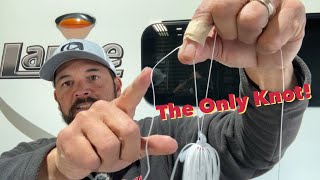 The ONLY Knot I use for Fluorocarbon | Eugene Slip Knot  | #bassfishing #knots #finessefishing 