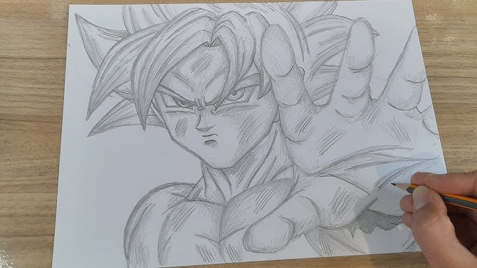 Sangoku Super Saiyan God, Desenho por Thurrin