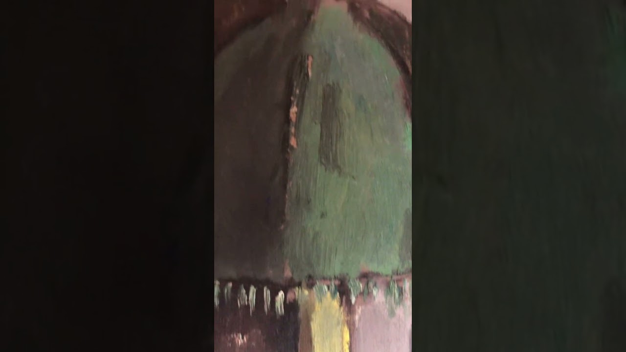 Old French painting with drawing on the other other side.