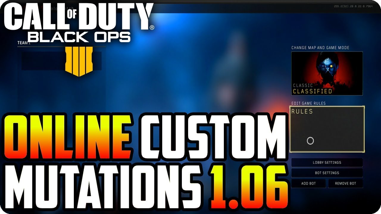 BO4 Zombie Glitches: Online Custom Mutations XP Glitch After Patch 1.06 - Black Ops 4 Glitches