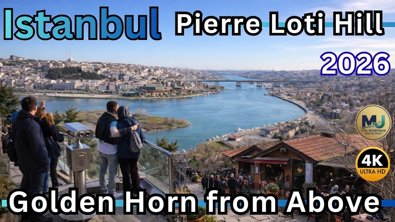 Istanbul Pierre Loti Hill & Golden Horn | Fixed Camera City Observation | Turkey 2026