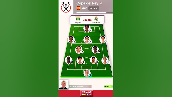 🇪🇸 Real Madrid - Leganés  : Alineaciones RMC [Directo] 🔴 - Copa del Rey, Cuartos de final en Vivo