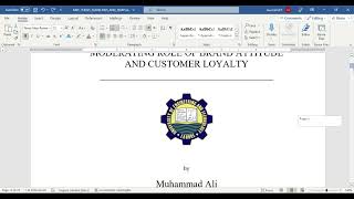 Thesis Formatting Help for UET Scholars MS/M.Phil || UET ORIC Thesis Format
