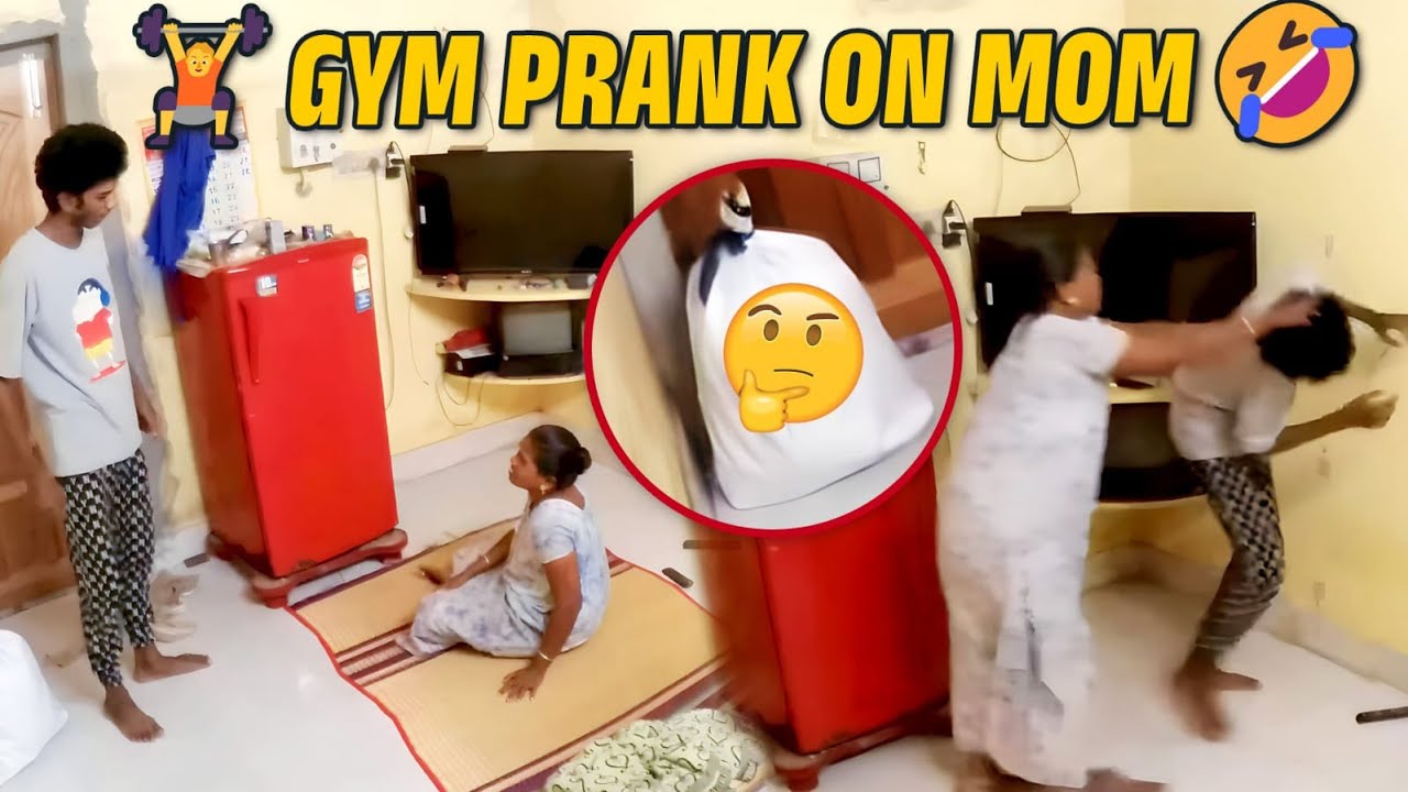 😳🏋️GYM PRANK ON MOM🤣 | Tamil Prank | Prankster Surya