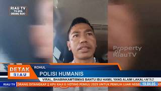 VIRAL, BHABINKAMTIBMAS BANTU IBU HAMIL YANG ALAMI LAKALANTAS