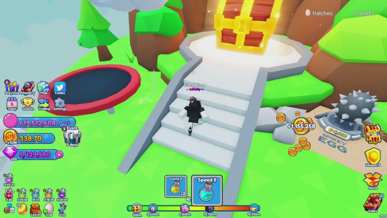 Bubble Gum Simulator Infinity All 7 Crystal Locations!