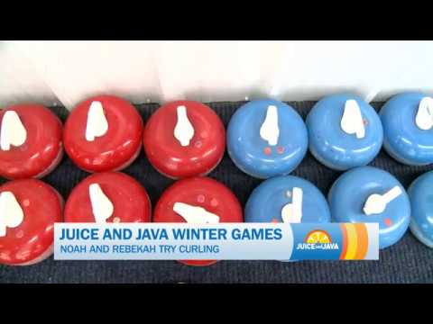 Juice and Java Tries Curling