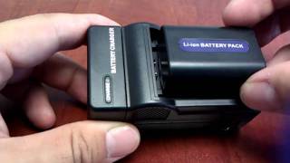 How to charge Sony FH50 battery on Progo FV50 charger
