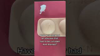 After drainage of an abscess?