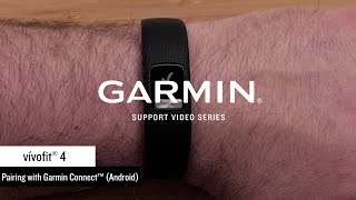 Support: Pairing a vívofit® 4 with the Garmin Connect™ App (Android™) screenshot 1