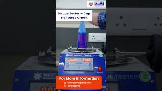 Torque Tester – How to Check Bottle Cap Tightness | #Presto #CapTesting #QualityControl