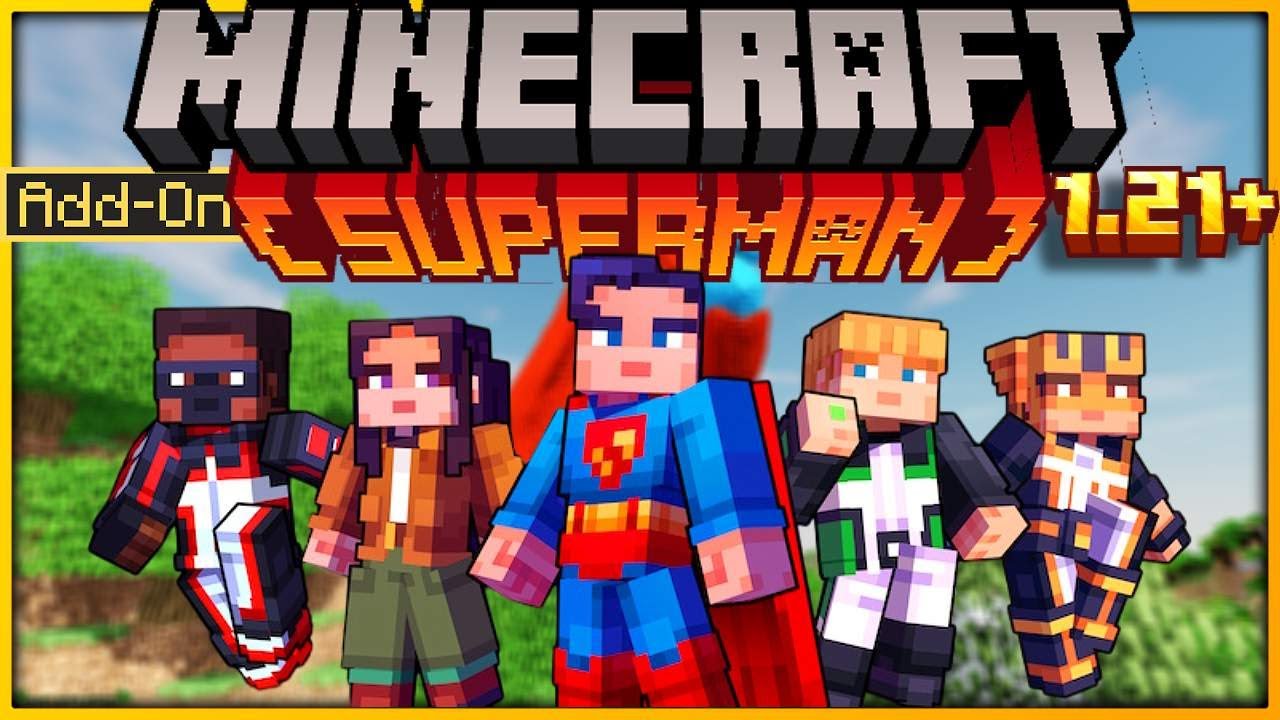 👉 El MEJOR MOD/ADDON de SUPERMAN para MINECRAFT PE/BEDROCK 1.21.93+ 🤩 | ➤ Review