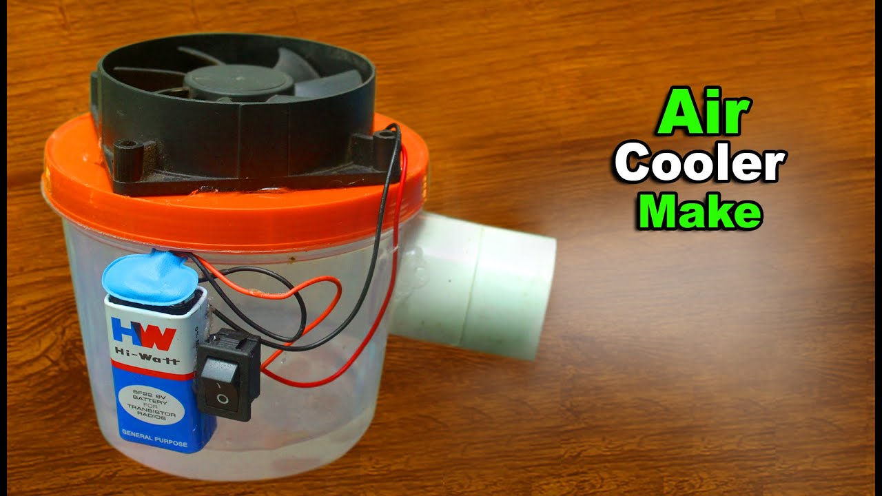 How to make air cooler at home Using 12V HIGH END Cooling CPU Fan
