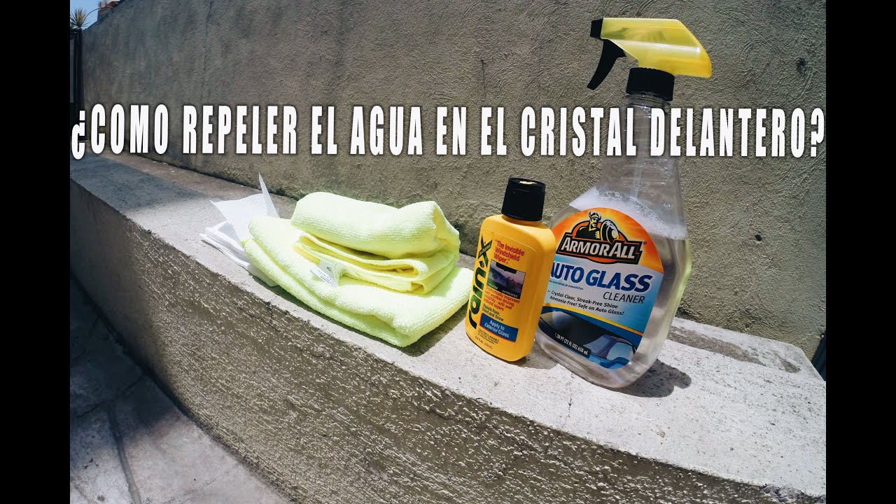 Repelente de agua para vidrios de autos casero