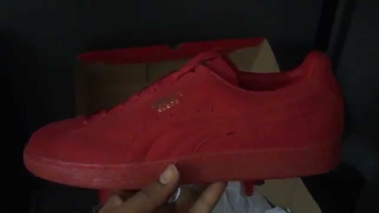 puma suede mono iced