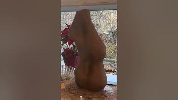 Retouching time! Creating a vase DIY with clay part 13 🤍 follow for part 14 #art #diy #ceramic