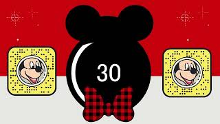 1 minute countdown timer ⏲️ Mickey Mouse