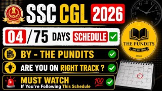 04/75 Days Completed 🔥 THE PUNDITS | SSC CGL 2026 PRE | Reviews & Suggestions #ssc #ssccgl 