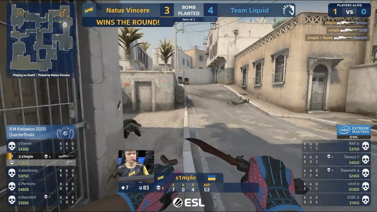s1mple insane 1v4 clutch (Dust2) - Most watched CS:GO clips of the week ...