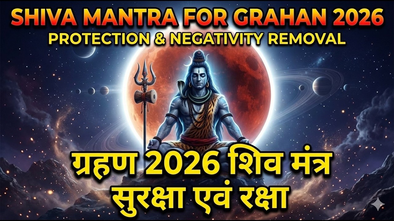 ग्रहण 2026 शिव मंत्र 🔱 Protect from Lunar Grahan   ग्रहण नकारात्मक ऊर्जा से रक्षा